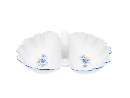 Kabaret 2 dílný, 28 cm, pomněnky, Český porcelán Dubí1