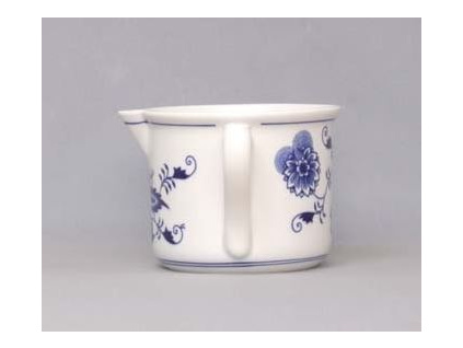 Hrnek Vařák velký s hubičkou a ouškem 0,90 l,  cibulák, Český porcelán