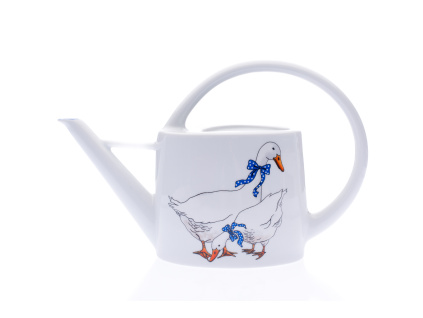 Konev zahradní, 1,70 l, husy, Český porcelán Dubí