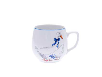 Hrnek Baňák, 300 ml, Český porcelán Dubí, husy