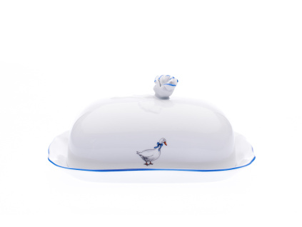 Máslenka, husy, 250g, Český porcelán Dubí