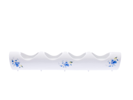 Svícen adventní, pomněnky, 30 cm, Český porcelán Dubí