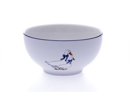Miska na polévku, husy, vnější dekor, 14,5 cm, porcelán, Constance, Thun