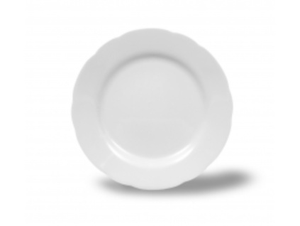 Talíř dezertní, 19 cm, bílý, český porcelán, Rose, Thun