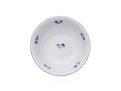 Miska kompot, 14 cm, modrá házenka, Český porcelán