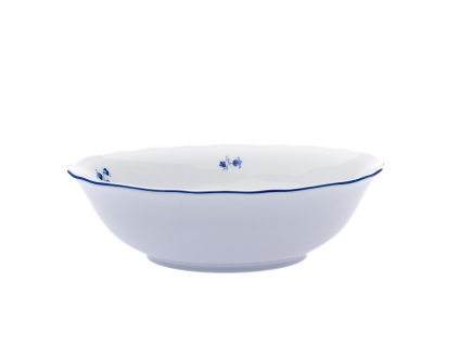 Mísa salátová vyšší, 23 cm, modrá házenka, Český porcelán