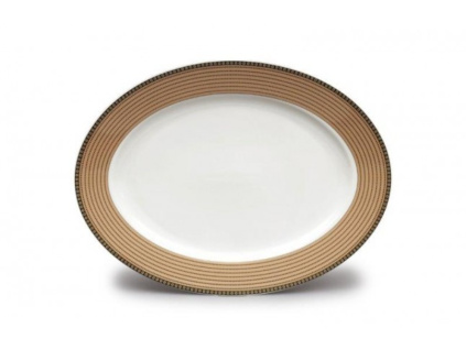 Mísa oválná, 32 cm, perličky, porcelán Thun