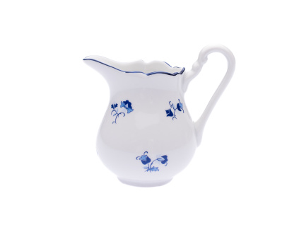 Mlékovka, 160 ml, modrá házenka, Český porcelán Dubí