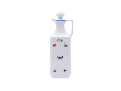 Porcelánová karafa olej, rakouská házenka, 0,7 l, Český porcelán