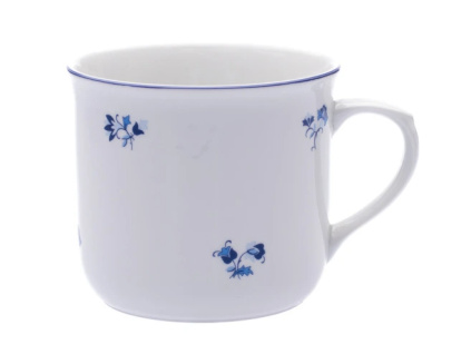 Hrnek Vařák, 0,65 l, Český porcelán Dubí, modrá házenka