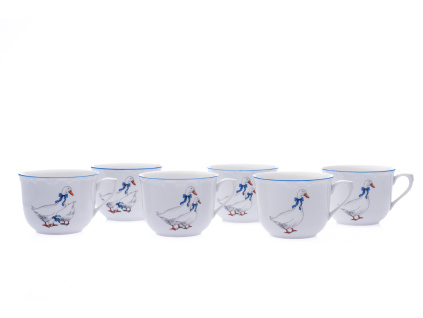 Sada hrnků R, husy, 270 ml, Český porcelán, 6 ks