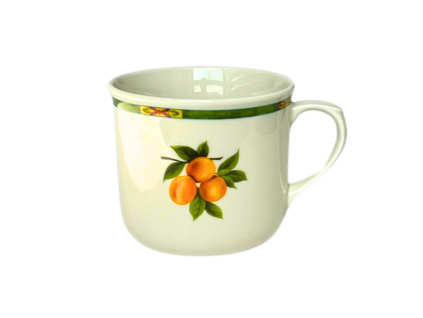 Hrnek Vařák, 0,65 l, ovoce, slonová kost, porcelán Dubí