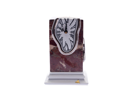 Hodiny Dali, porcelán, hnědé, výška 21 cm, Royal Dux Bohemia