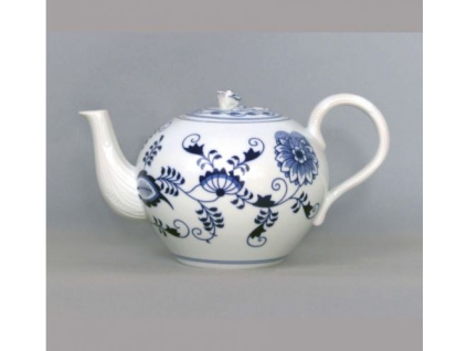 Konvice čajová se sítkem s víčkem 0,95 l, cibulák, Český porcelán