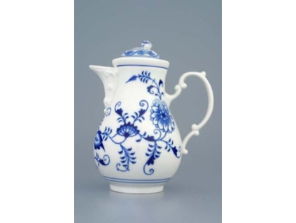 Konvice kávová s víčkem 0,60 l, cibulák, Český porcelán