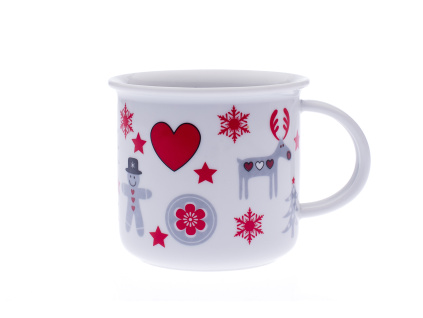 Hrnek Tina, 250 ml, Vánoce, porcelán Dubí