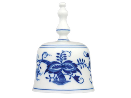 Zvonek, 11 cm, cibulák, Český porcelán