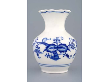 Váza 13,5 cm, cibulák, Český porcelán