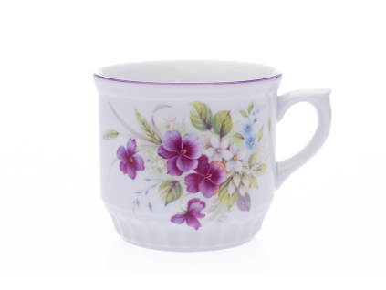 Hrnek Selský, 0,42 l, macešky, Český porcelán, Dubí