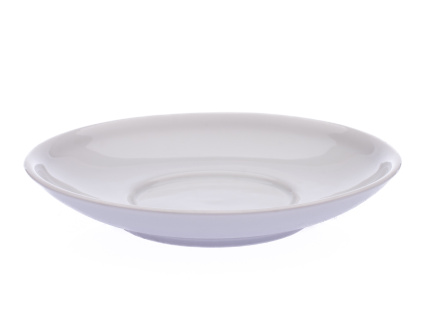 Podšálek, 15 cm, Český porcelán Dubí, bílý