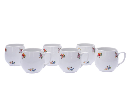 Sada hrnků Baňák, 300 ml, házenka II, Český porcelán, 6 ks