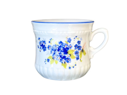 Hrnek Perlový malý, 0,26 l, pomněnky, Český porcelán