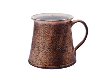 Hrnek, hnědý, 330 ml, keramika