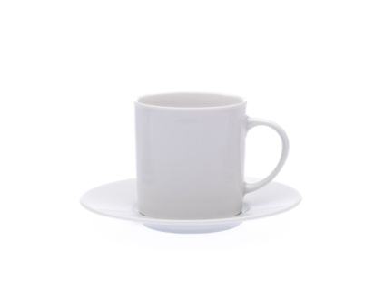 Šálek s podšálkem, 85 ml, Ella, bílý, porcelán Thun