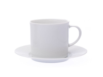 Šálek s podšálkem, 230 ml, Ella, bílý, porcelán Thun