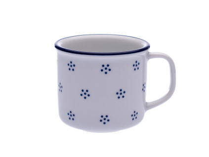 Hrnek plecháček, český porcelán, 180 ml, Valbella, G. Benedikt