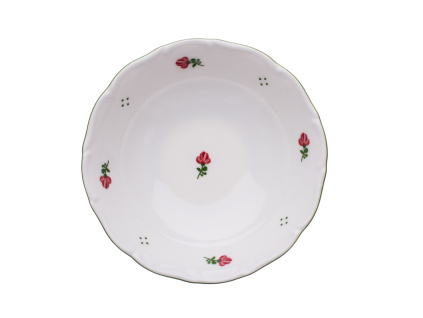 Miska kompotová, 13 cm, růžové kytičky, porcelán G. Benedikt .