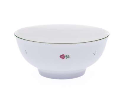 Miska na polévku a müsli, 16 cm, růžové kytičky, porcelán G. Benedikt