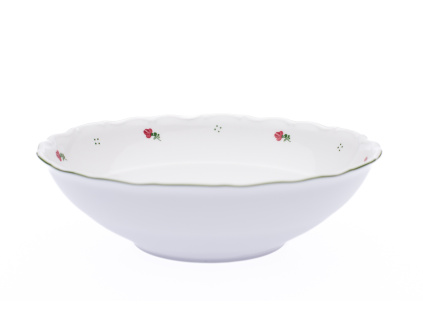 Mísa salátová, růžové kytičky, 24 cm, porcelán, G. Benedikt .