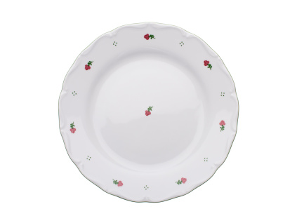 Talíř klubový, Verona, 31 cm, růžové kytičky, porcelán G. Benedikt