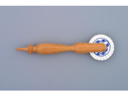 Rádýlko s dřevěnou rukojetí 4,7 cm, cibulák, Český porcelán