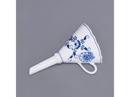 Trychtýř  16,7 cm,  cibulák, Český porcelán