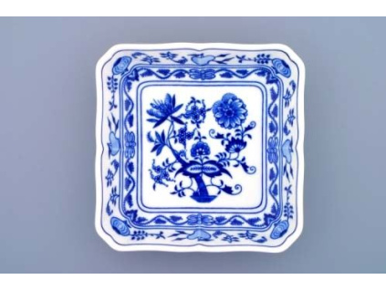 Mísa salátová čtyřhranná 18 cm, cibulák, Český porcelán