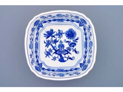 Mísa salátová čtyřhranná ital. 19 cm, cibulák, Český porcelán