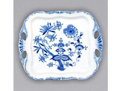 Podnos Aida čtvercový  30 x 25 cm, cibulák, Český porcelán