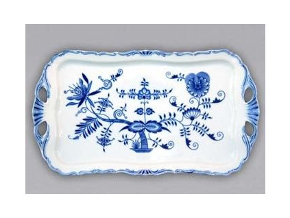 Podnos Aida obdélníkový  45 x 25 cm, cibulák, Český porcelán