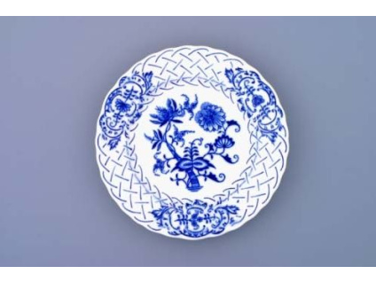 Talíř reliéfní  15 cm, cibulák, Český porcelán