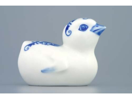 Kuřátko 8 cm, cibulák, Český porcelán