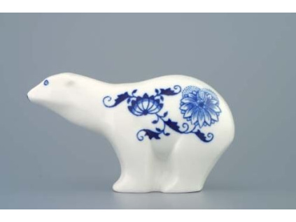 Medvídek 15 cm, cibulák, Český porcelán