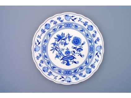 Talíř dortový 31 cm, cibulák, Český porcelán