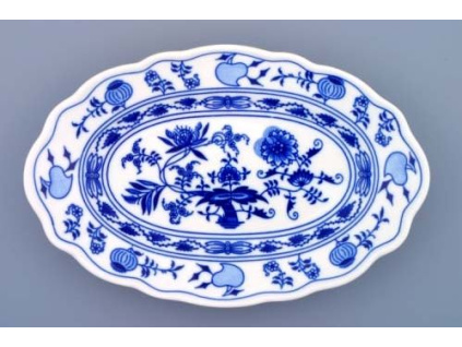 Mísa oválná, 28 cm, cibulák, Český porcelán