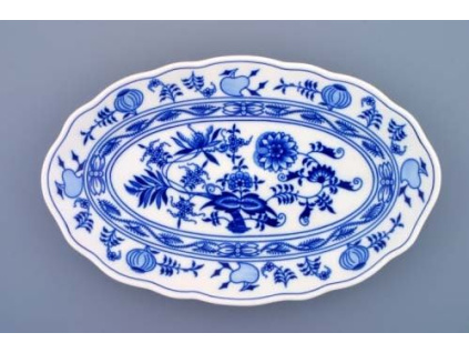Mísa oválná, 31 cm, cibulák, Český porcelán