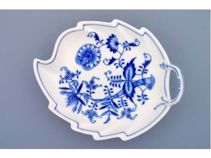 Mísa list, 22 cm, cibulák, Český porcelán