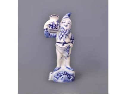 Trpaslík domácí Jaroslav, 18,5 cm, cibulák, Český porcelán