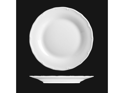 Talíř dezertní 21 cm, bílý porcelán, Verona, G. Benedikt