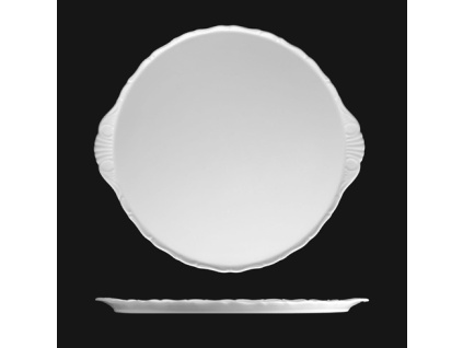 Talíř na dort 33 cm, bílý porcelán, Verona, G. Benedikt